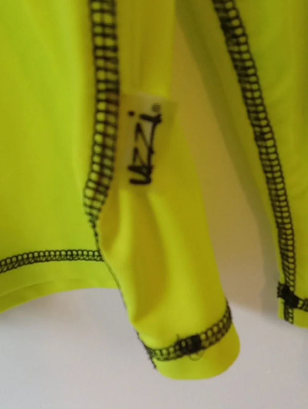 Uzzi Neon Yellow & Black Long Sleeve Swim Shirt